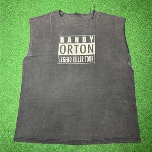 Vintage Y2K Randy Orton Legend Killer Tour T-shirt, Sleeveless Cut Off, WWE 2004